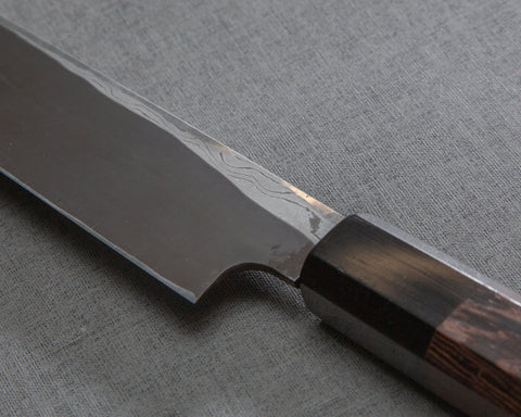 Nigara "Anmon" Aogami #2 Kurosome Damascus 240mm Yanagiba
