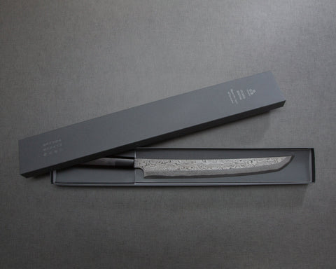 Nigara "Anmon" Aogami #2 Kurosome Damascus 300mm Sakimaru Takohiki