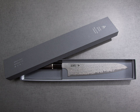 Nigara "Anmon" SRS-13 Kurosome Damascus 240mm Gyuto with Premium Ebony Double-Ginmaki Handle