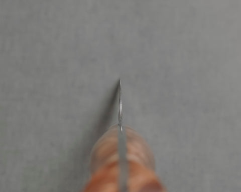 Nigara "Anmon" R2/SG2 49 Layers Kurosome Damascus 135mm Petty with Maplewood Handle
