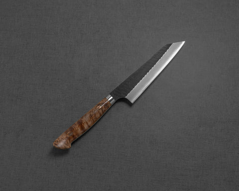 Nigara R2/SG2 Kurouchi Tsuchime 135mm Honesuki with Maplewood Handle