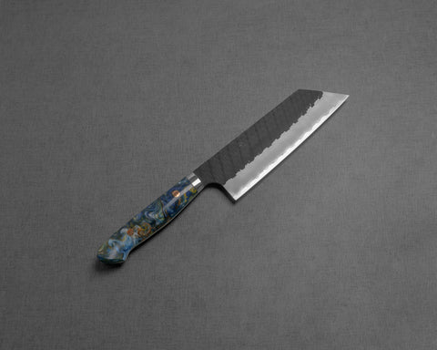 Nigara R2/SG2 Tsuchime Kurouchi 165mm Kiritsuke Nakiri with Polished Starry Night Acrylic Handle