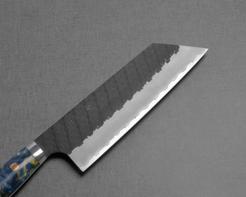 Nigara R2/SG2 Tsuchime Kurouchi 165mm Kiritsuke Nakiri with Polished Starry Night Acrylic Handle