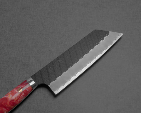 Nigara R2/SG2 Tsuchime Kurouchi 165mm Kiritsuke Nakiri with Polished Pink Maniac Acrylic Handle