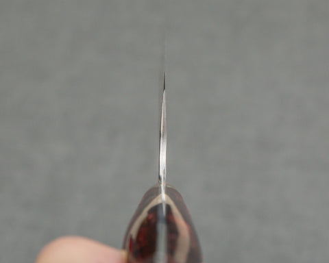 Nigara R2/SG2 Tsuchime Kurouchi 165mm Kiritsuke Nakiri with Polished Maroon Acrylic Handle