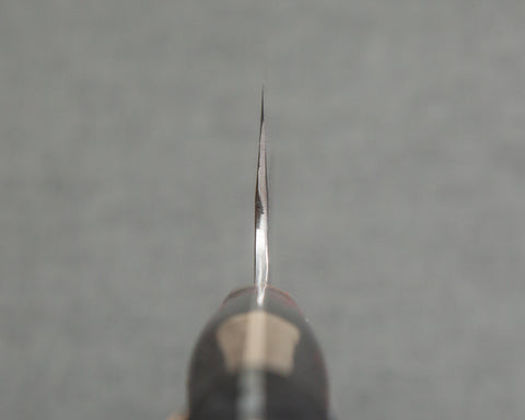 Nigara R2/SG2 Tsuchime Kurouchi 165mm Kiritsuke Nakiri with Polished Black Marquina Acrylic Handle