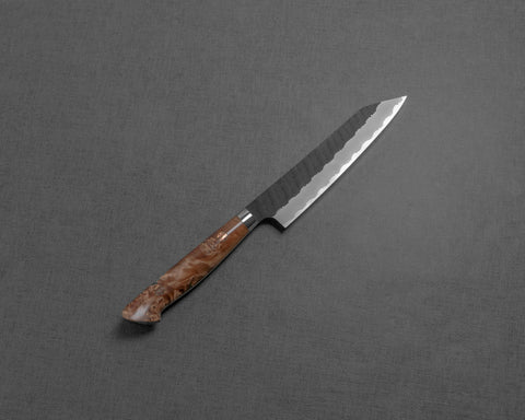 Nigara R2/SG2 Kurouchi Tsuchime 135mm Kiritsuke Petty with Maplewood Handle