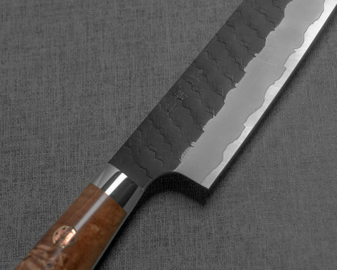 Nigara R2/SG2 Kurouchi Tsuchime 135mm Kiritsuke Petty with Maplewood Handle