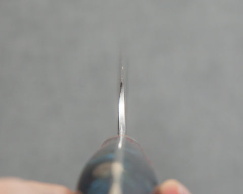 Nigara R2/SG2 Tsuchime Kurouchi 255mm Kiritsuke Sujihiki with Polished Twilight Blue Acrylic Handle