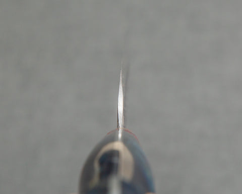 Nigara R2/SG2 Tsuchime Kurouchi 255mm Kiritsuke Sujihiki with Polished Twilight Blue Acrylic Handle
