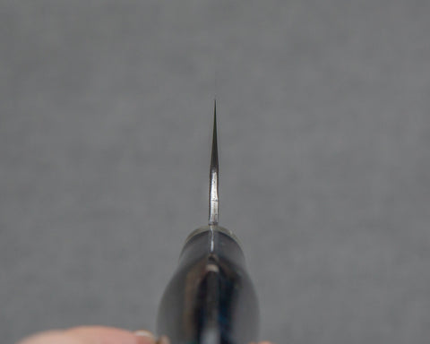 Nigara R2/SG2 Matt Migaki Tsuchime 210mm Gyuto with Polished Azurite Malachite Acrylic Handle