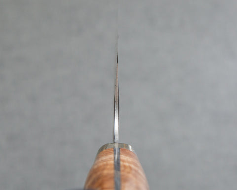 Nigara R2/SG2 Matt Migaki Tsuchime 165mm Kiritsuke Nakiri with Stabilized Wood Handle
