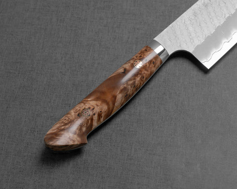 Nigara R2/SG2 Matt Migaki Tsuchime 165mm Kiritsuke Nakiri with Maplewood Handle