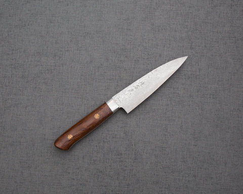 Takeshi Saji R2/SG2 Diamond Damascus Petty with Ironwood Handle