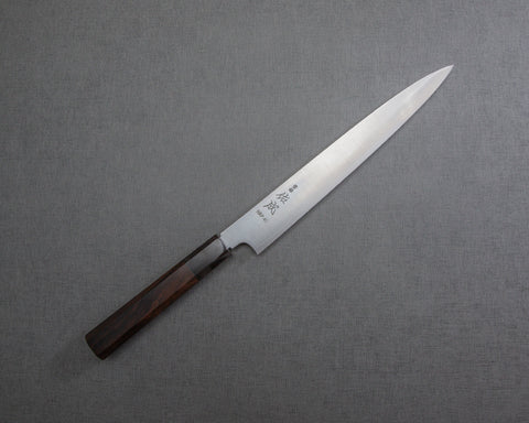 Sukenari HAP40 Sujihiki 240mm with Ebony Buffalo Horn Handle