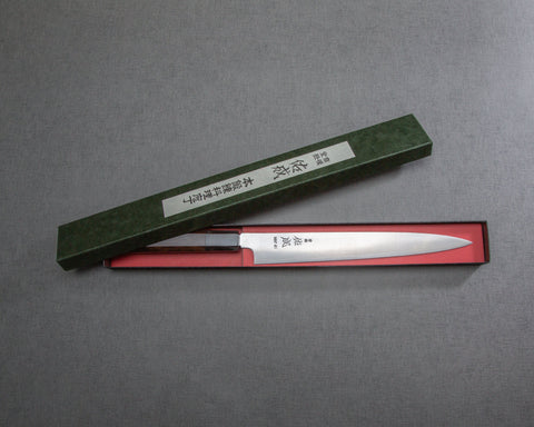 Sukenari HAP40 Sujihiki 240mm with Ebony Buffalo Horn Handle