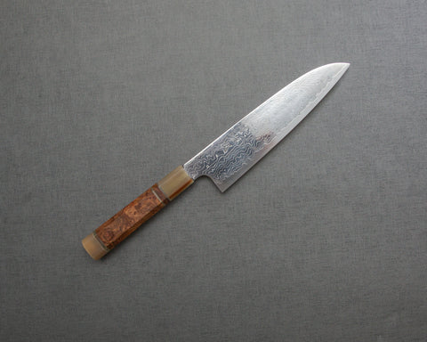 Sukenari R2/SG2 Mirror Damascus 180mm Santoku