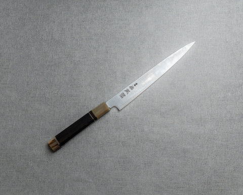 Sukenari ZDP-189 240mm Sujihiki with Ebony Buffalo Horn Handle