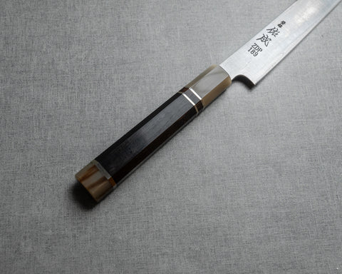 Sukenari ZDP-189 240mm Sujihiki with Ebony Buffalo Horn Handle