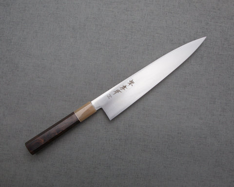"Burrfection Knife" Sakai Takayuki by Ryky AUS8 240mm Gyuto with Buffalo Horn Handle