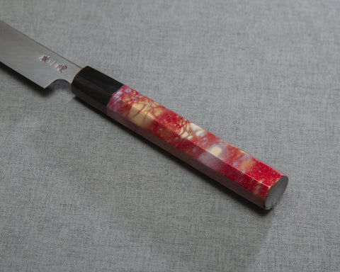 Sakai Takayuki "Rinka" Ginsan(Silver #3) Mirror Sakura and Waka Engraved 390mm Sakimaru Takohiki