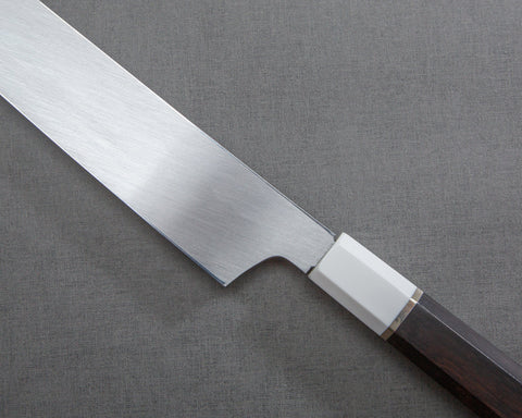 Sakai Takayuki "Kageuchi Genbu" Mizu-Honyaki Shirogami #2 Mirror-Finish 300mm Sakimaru Takohiki with Shiroishime Saya