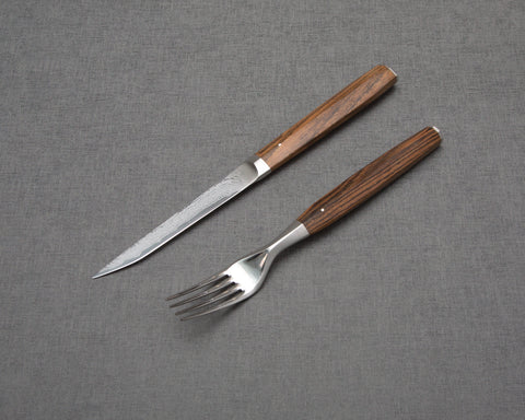 Tojiro Wakisashi Cutlery with Bocote Handle