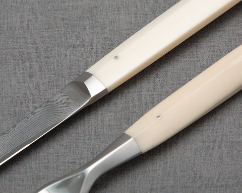 Tojiro Wakisashi Cutlery with White Micarta Handle