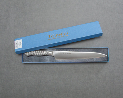 Tojiro Pro DP VG10 210mm Sujihiki with Stainless Steel Handle