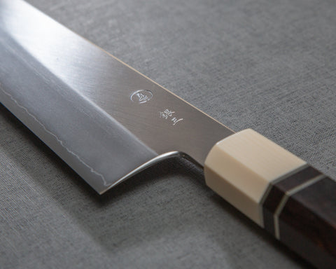 Makoto Tadokoro "Marushin" Ginsan (Silver #3) 180mm Bunka