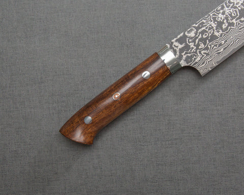 Takeshi Saji R2/SG2 Black Damascus 270mm Sujihiki with Ironwood Handle
