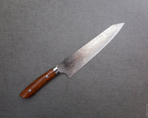 Takeshi Saji R2/SG2 Diamond Damascus Kiritsuke with Ironwood Handle