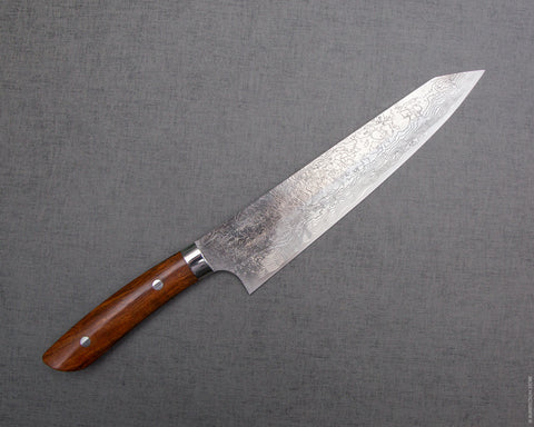 Takeshi Saji R2/SG2 Diamond Damascus Kiritsuke with Ironwood Handle