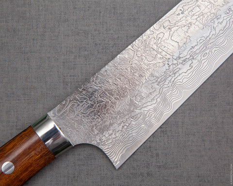 Takeshi Saji R2/SG2 Diamond Damascus Kiritsuke with Ironwood Handle