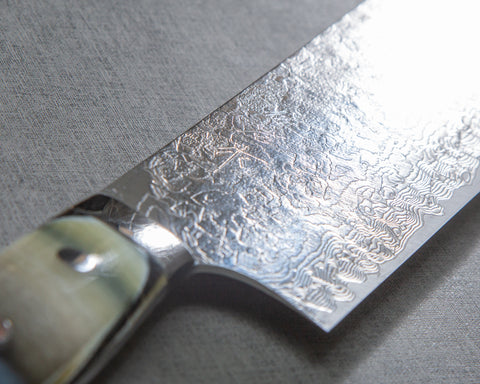 Takeshi Saji R2/SG2 Diamond Damascus 165mm Nakiri with Acetate Fiber Handle
