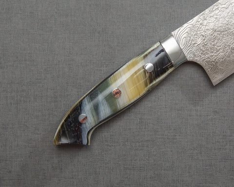 Takeshi Saji R2/SG2 Diamond Damascus 165mm Nakiri with Acetate Fiber Handle