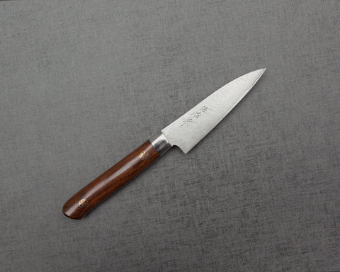 Takeshi Saji R2/SG2 Diamond Damascus Petty with Ironwood Handle