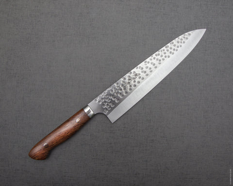 Yoshimi Kato R2/SG2 Tsuchime Gyuto with Cherry Wood Handle