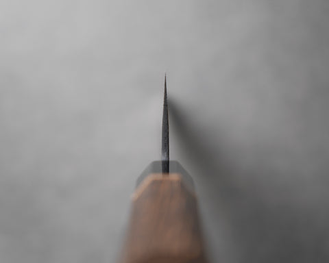 Yoshikane SLD Kurosome Damascus 210mm Gyuto with Charred Chestnut / Buffalo Horn Handle