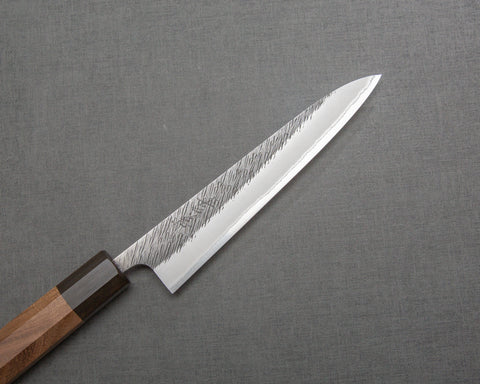 Yoshikane Shirogami #2 Kurouchi Tsuchime 150mm Petty with Enju Handle