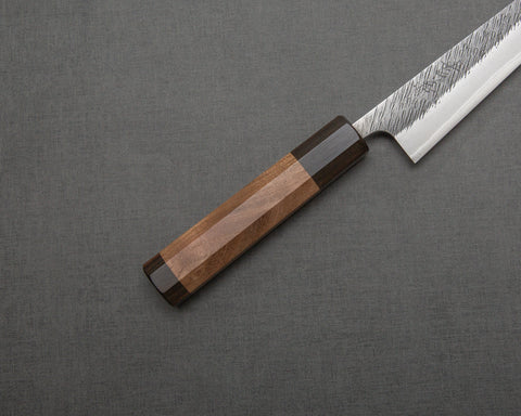 Yoshikane Shirogami #2 Kurouchi Tsuchime 150mm Petty with Enju Handle
