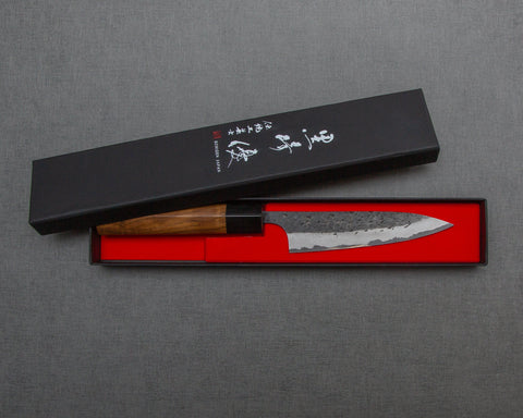 Yu Kurosaki "Shizuku" Aogami Super Kurouchi Tsuchime 120mm Petty