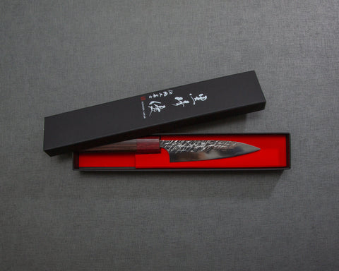Yu Kurosaki "Raijin" Cobalt Special Tsuchime 120mm Petty with Rosewood Handle