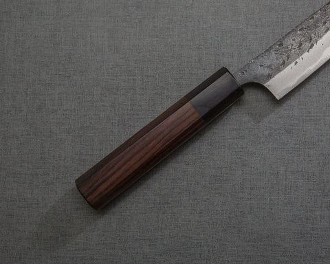 Yu Kurosaki "Shizuku" Aogami Super Kurouchi Tsuchime 150mm Petty with Rosewood Handle