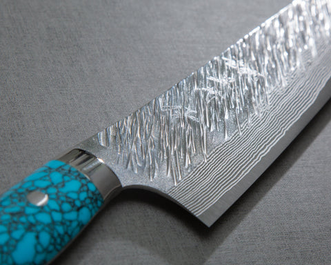 Yu Kurosaki R2/SG2 "Fujin" 240mm Kiritsuke Gyuto with Turquoise Handle