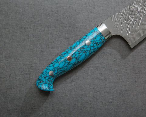 Yu Kurosaki R2/SG2 "Fujin" 240mm Kiritsuke Gyuto with Turquoise Handle