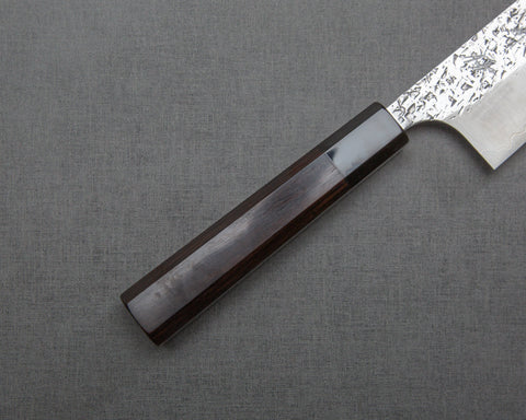 Yu Kurosaki "Shizuku" R2/SG2 Tsuchime 165mm Bunka with Ebony Buffalo Horn Handle
