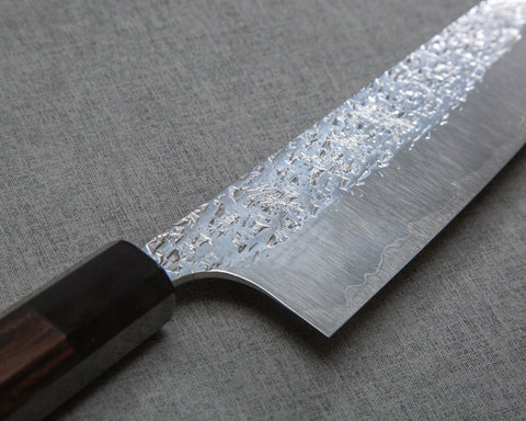 Yu Kurosaki "Shizuku" R2/SG2 Tsuchime 165mm Bunka with Ebony Buffalo Horn Handle