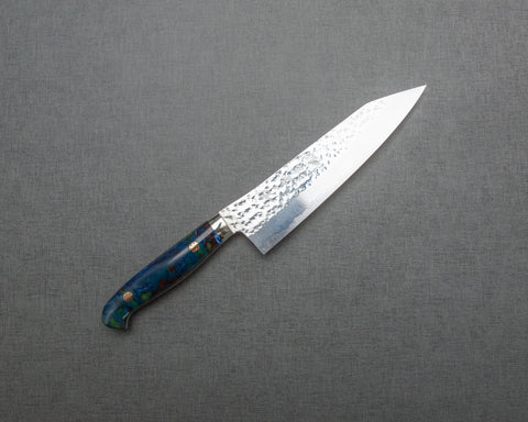 Yu Kurosaki "Senko" R2/SG2 180mm Gyuto with Polished Flowing Blue River Acrylic Handle