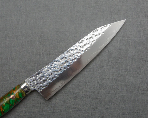 Yu Kurosaki "Senko" R2/SG2 180mm Gyuto with Polished Emerald Acrylic Handle